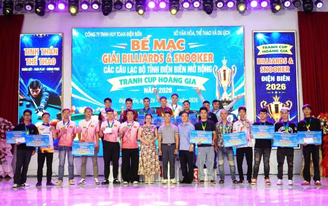 BẾ MẠC GIẢI BILLIARDS & SNOOKER CÁC CÂU LẠC BỘ TỈNH MỞ RỘNG TRANH CÚP HOÀNG GIA NĂM 2026